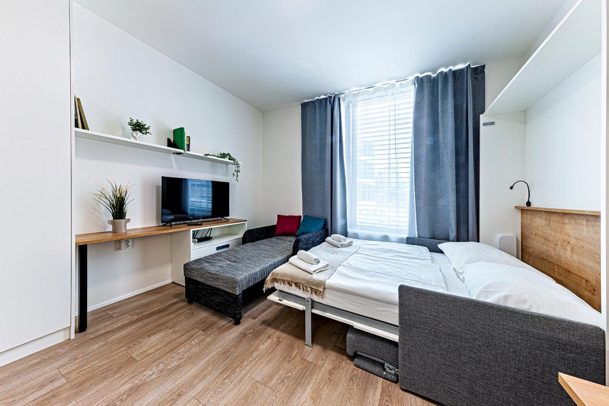 Kora Apartments Andel Praag Buitenkant foto